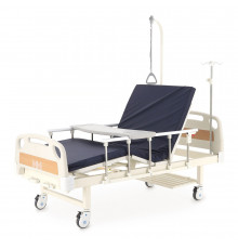 Механическая кровать Med-Mos E-8 (МедМос Е-8 2 функции) с пластиковым кожухом