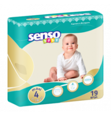 Подгузники для детей Senso Baby (Сенсо Бэби) maxi 7-18 кг