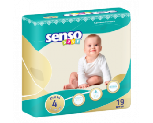 Подгузники для детей Senso Baby (Сенсо Бэби) maxi 7-18 кг